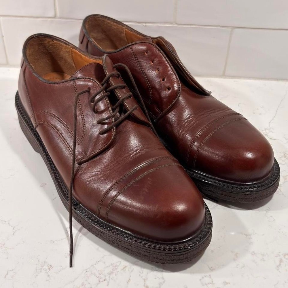 Vintage G.H. Bass & Co. Brown Derby Chunky Sole Loafers Size 9.5